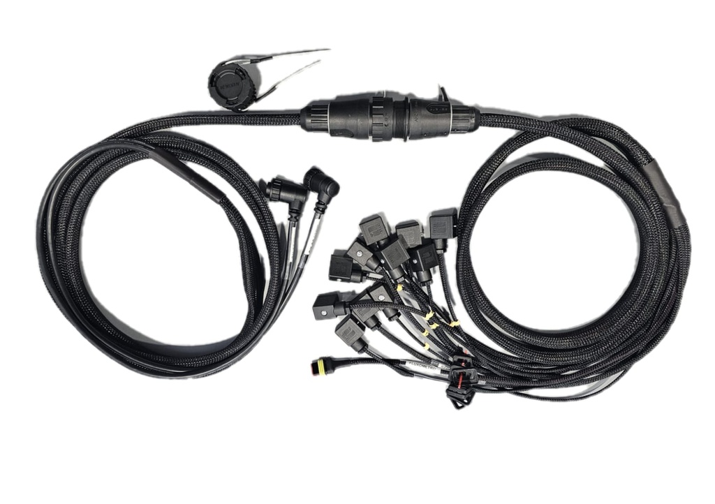 [400004] CHICOTE DAS VÁLVULAS PULVERIZAÇÃO DE 4 A 9 VIAS - ( 6 E 11 METROS ) - AGRES - CONECTOR CIRCULAR
